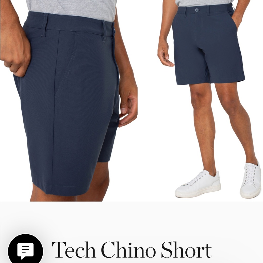 Travis Mathew Dark Blue Flat Front Men's Shorts